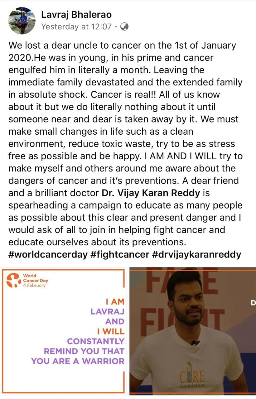 Media feature on Dr. Vijay Karan Reddy 3
